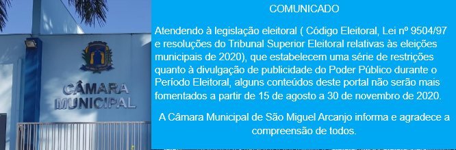 Nota de Esclarecimento: Período eleitoral vigente