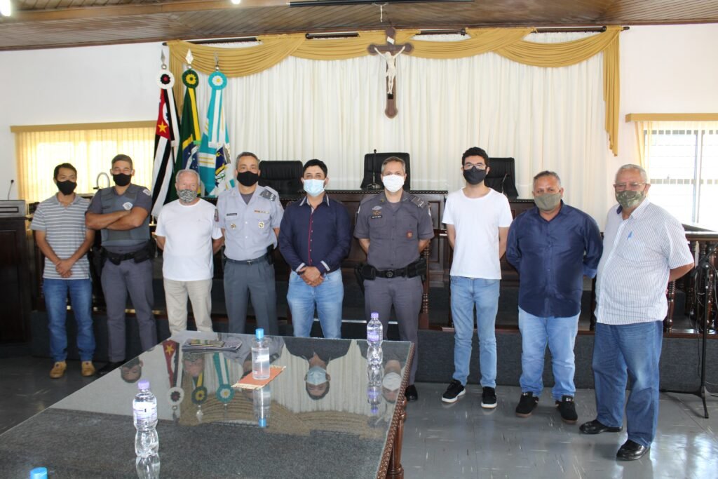 Vereadores reúnem-se com o novo Comandante do 22º Batalhão de Polícia Militar de Itapetininga